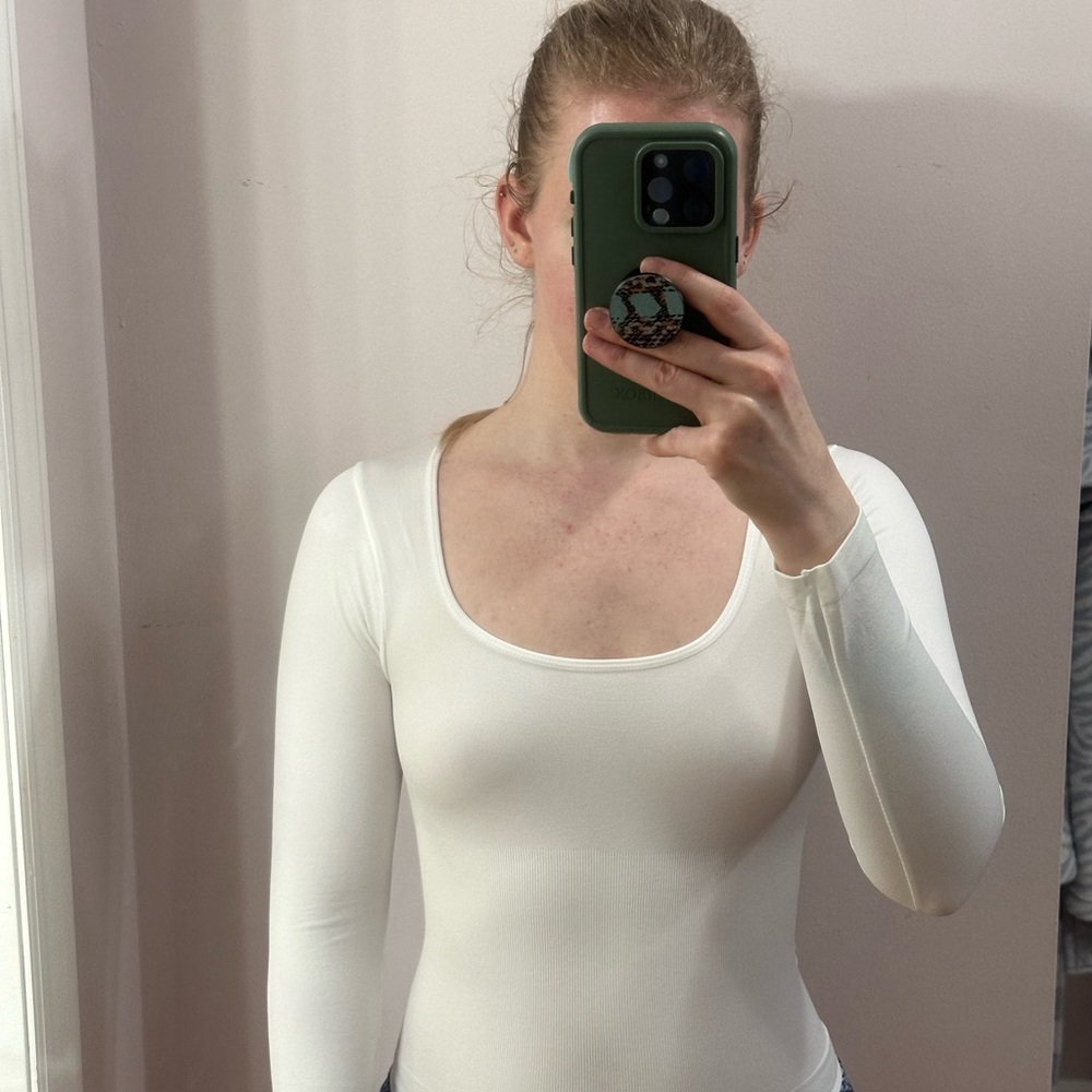 HeyShape Long Sleeve Bodysuit - White